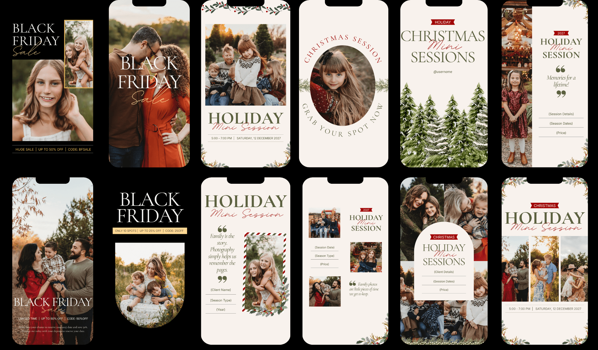 Holiday Canva Marketing Bundle with Welcome Guide