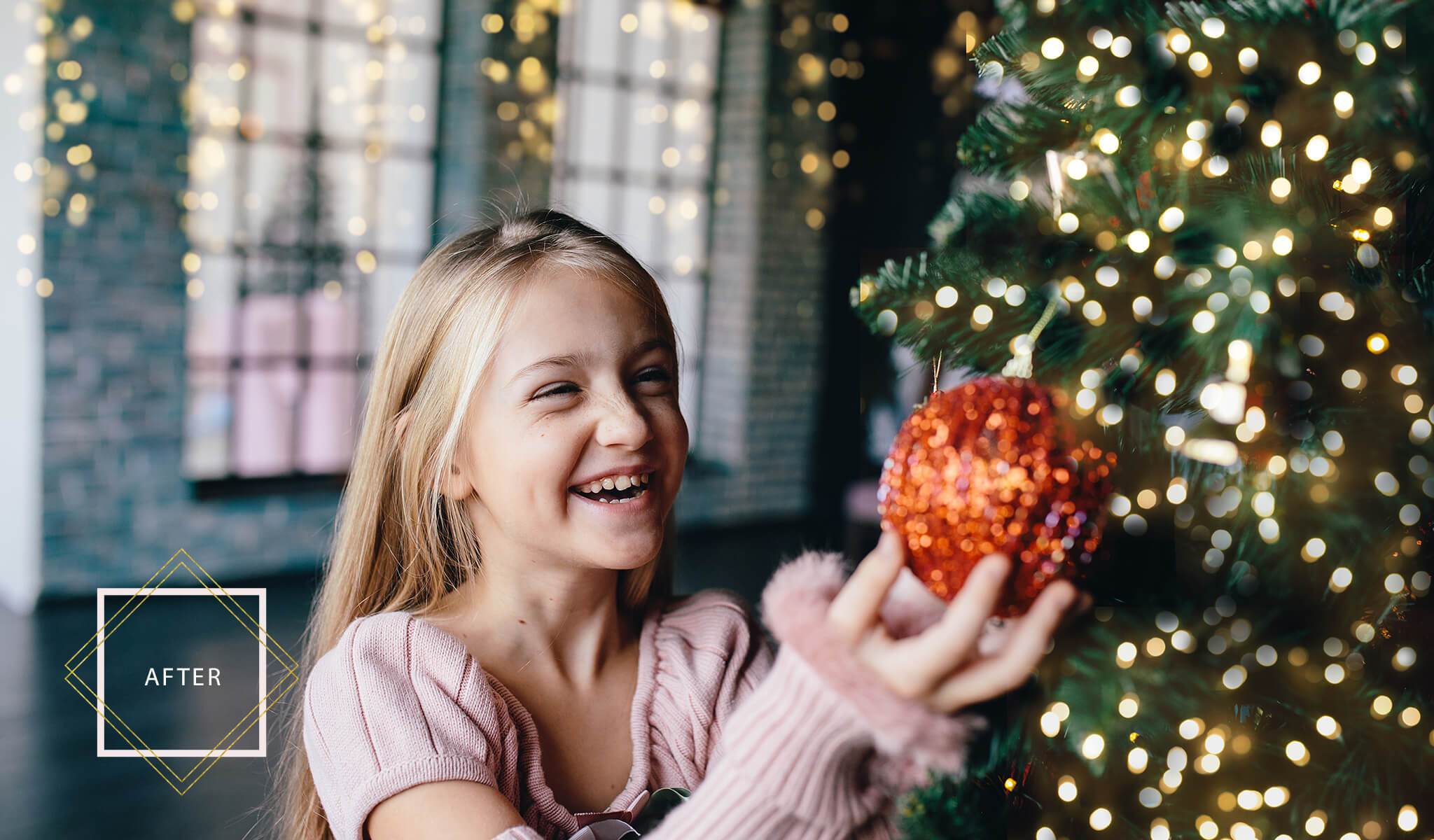 Holiday Bokeh Overlays & Actions Collection for Photoshop