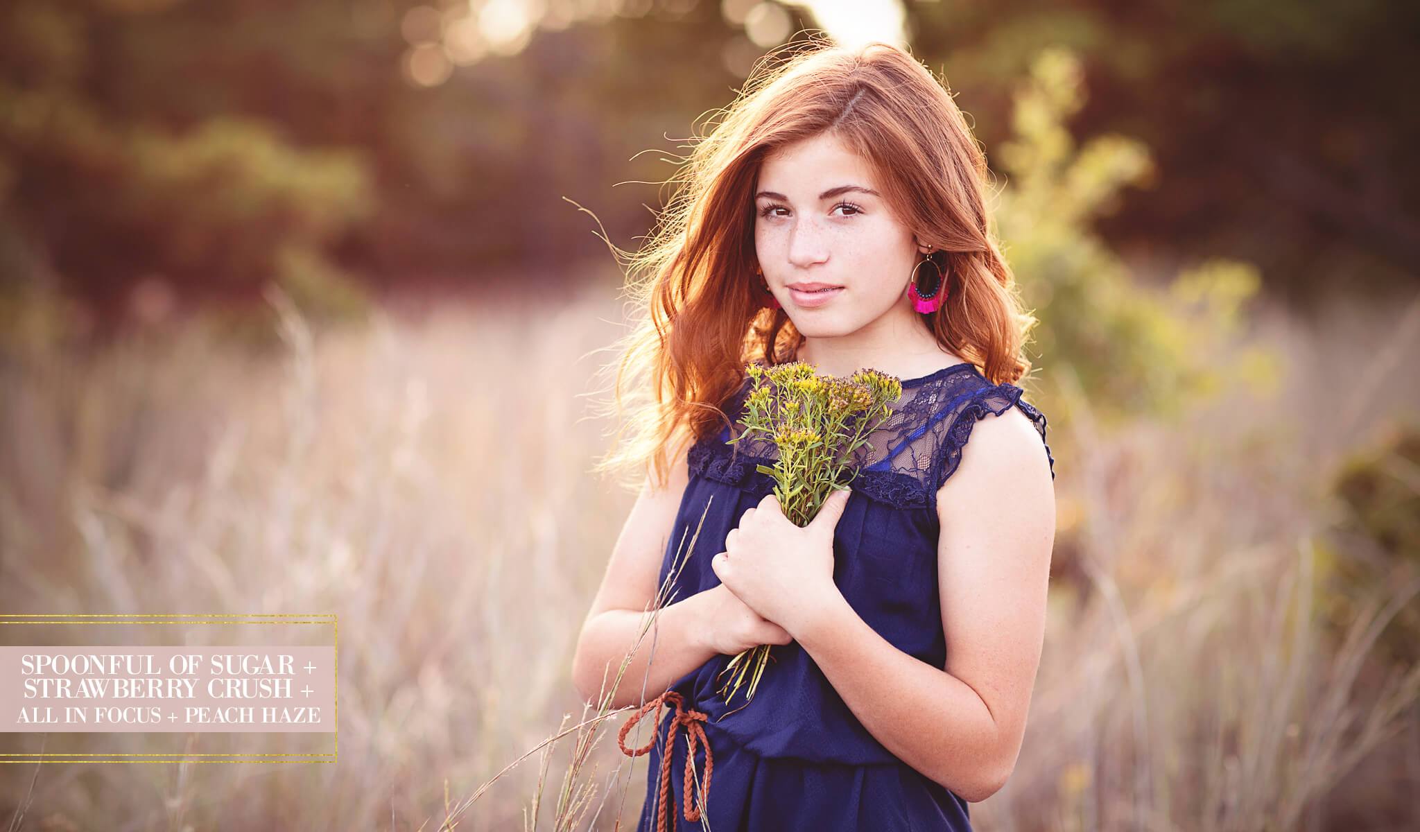 picture of a teen girl edited with light & ariy Pastel Dreams Photoshop Actions