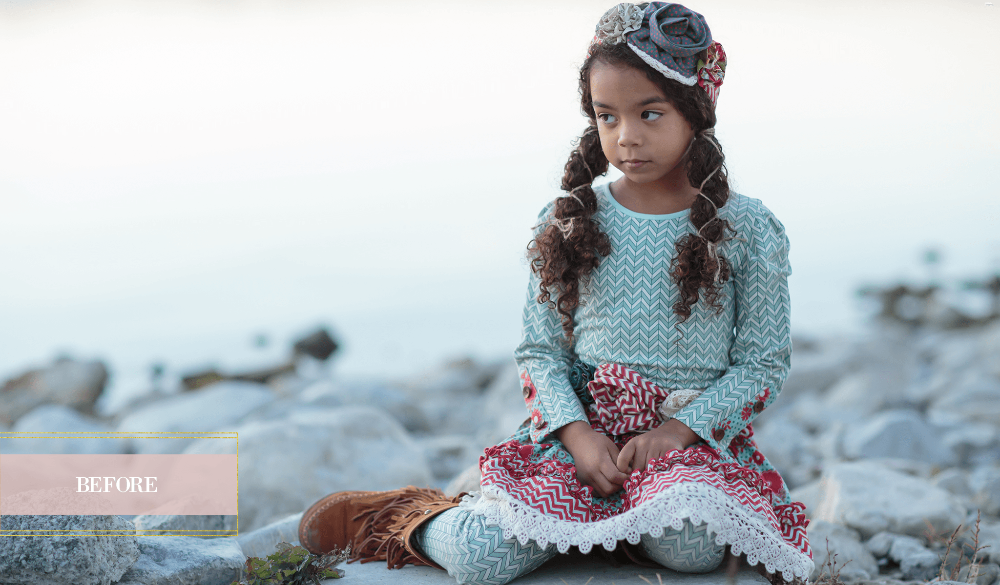 Photoshop Black and White Workflow (before image) - Pretty Actions