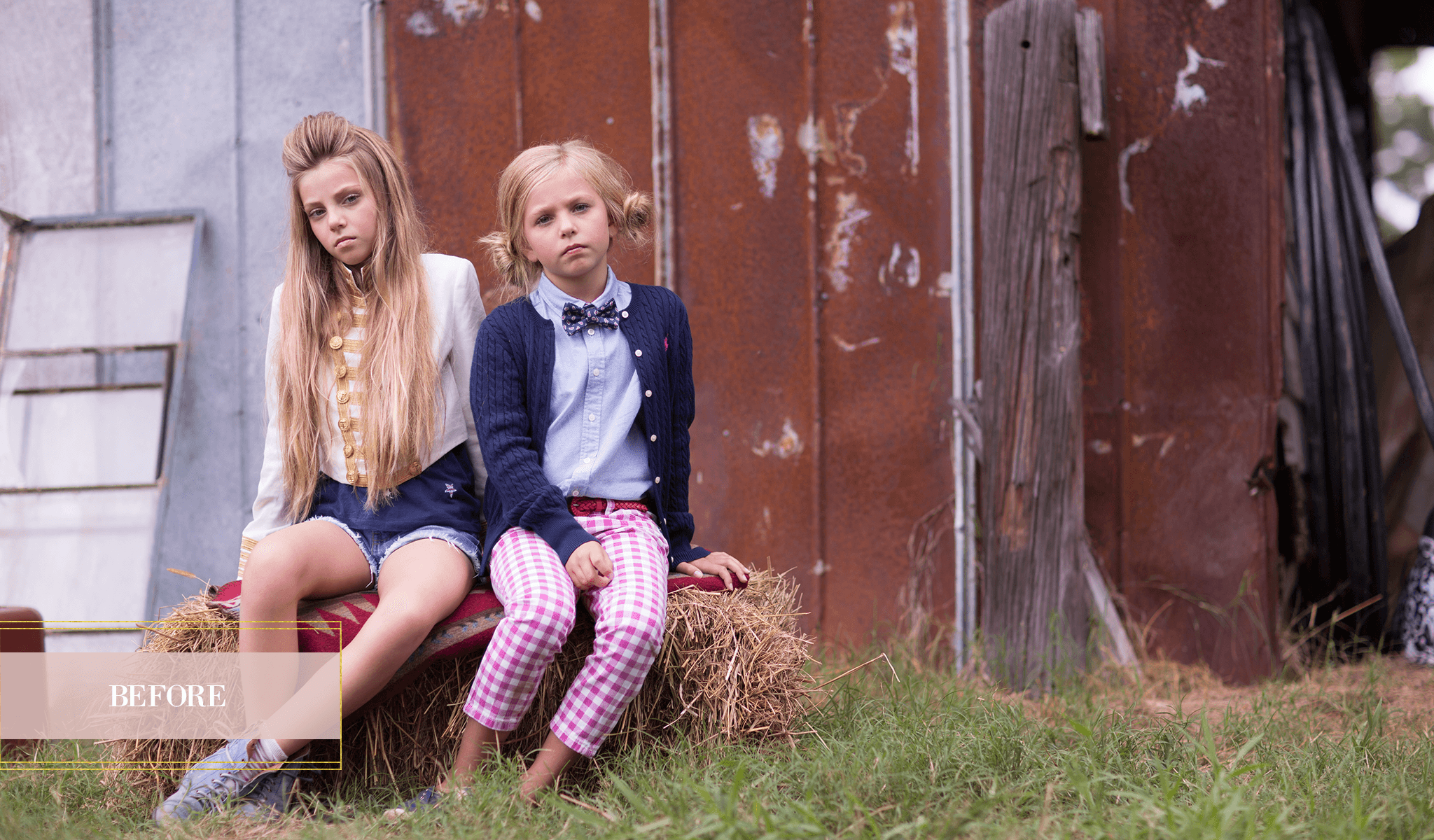 Photoshop Black and White Workflow (before image) - Pretty Actions