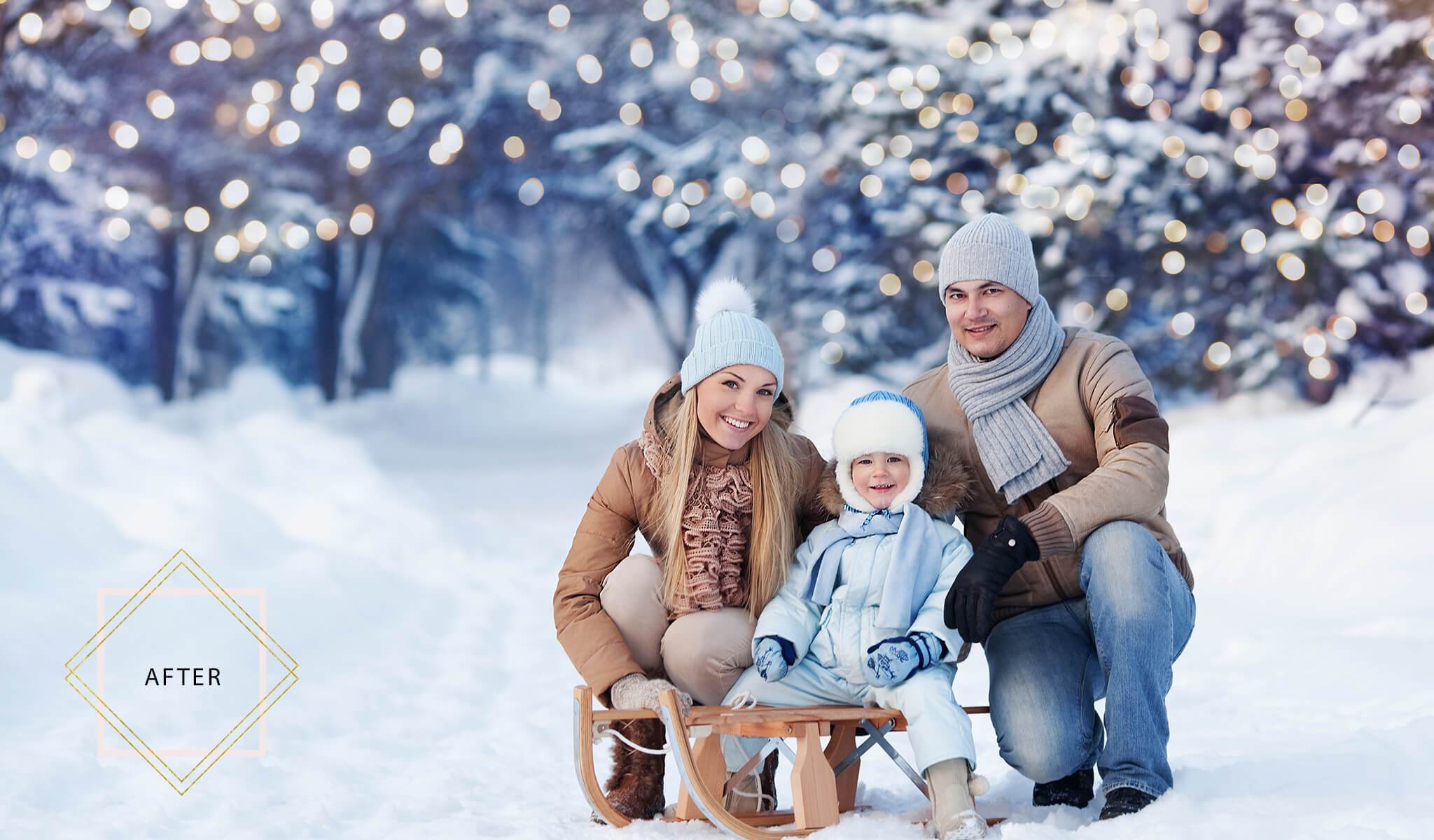 Holiday Bokeh + Holiday Magic Bundle for Photoshop