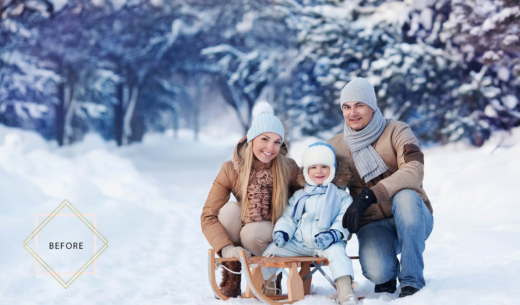 Holiday Bokeh Overlays & Actions Collection for Photoshop