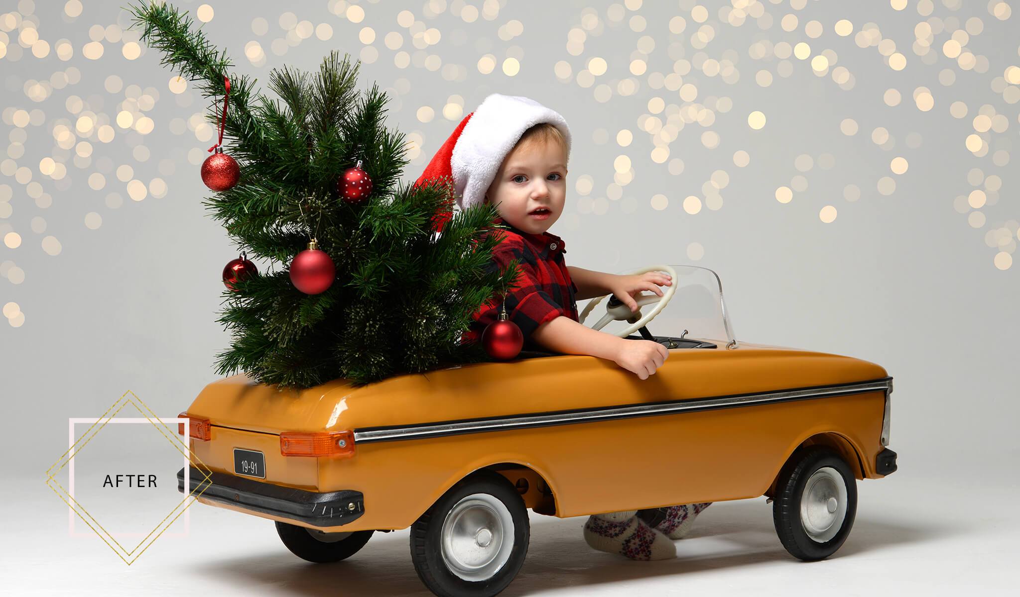 Holiday Bokeh Overlays & Actions Collection for Photoshop