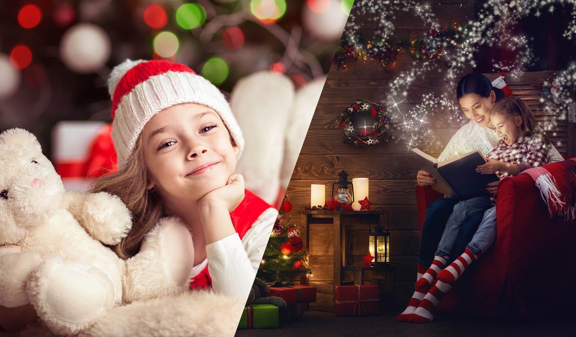 Holiday Bokeh + Holiday Magic Bundle for Photoshop