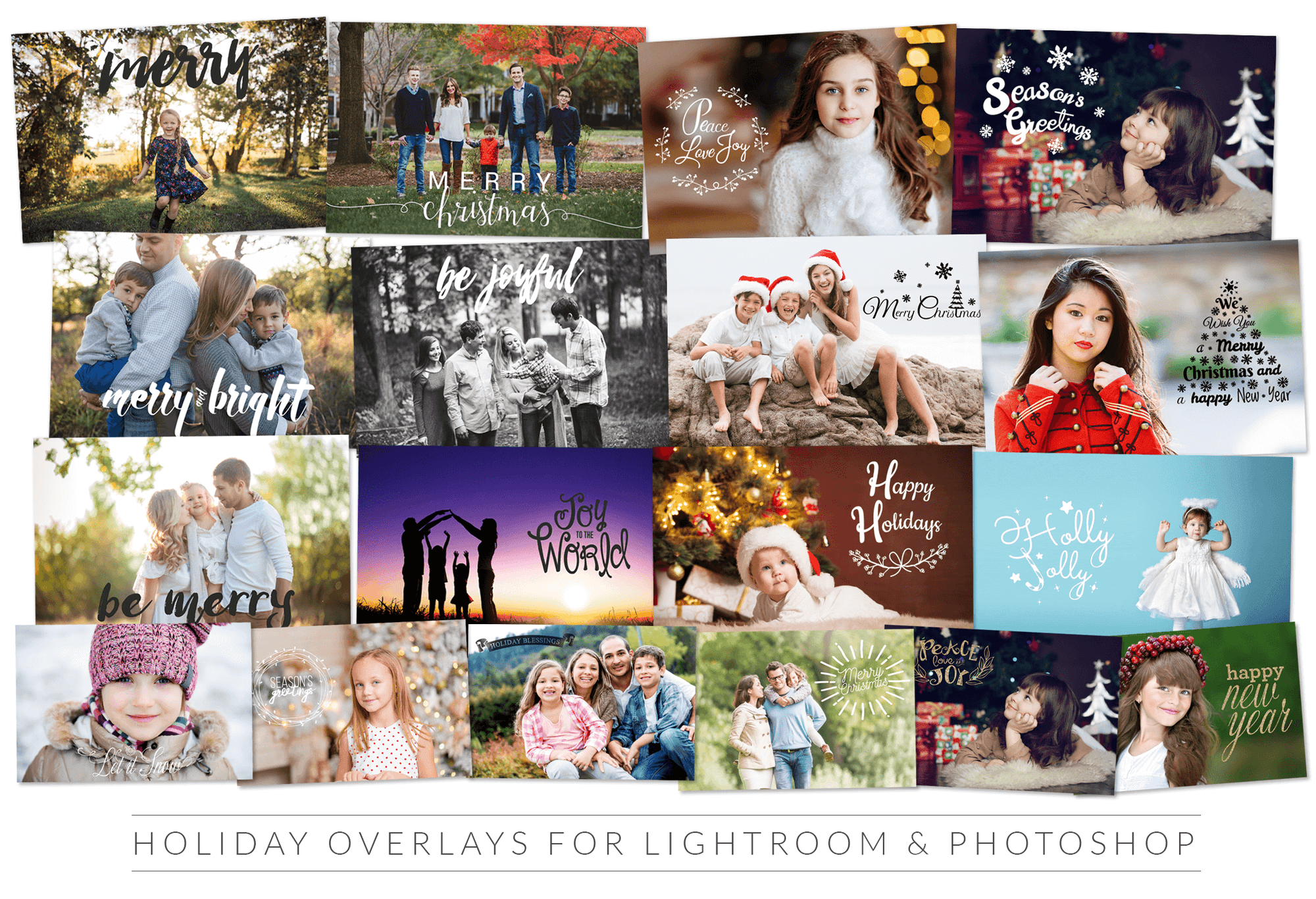22 Holiday Overlays for Lightroom & Photoshop