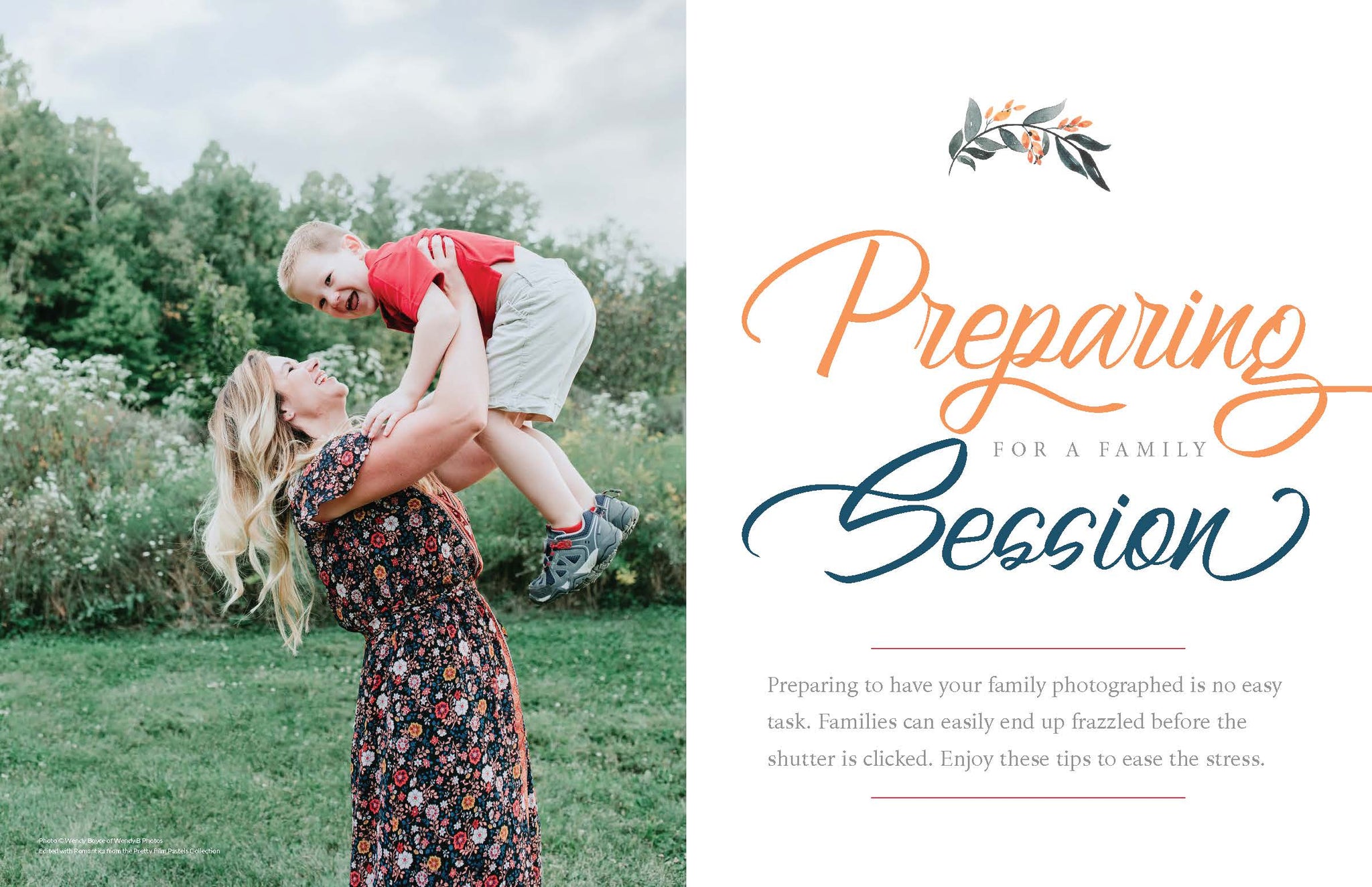 Family Photo Session Guide + BONUS Checklist - Pretty Lightroom Presets