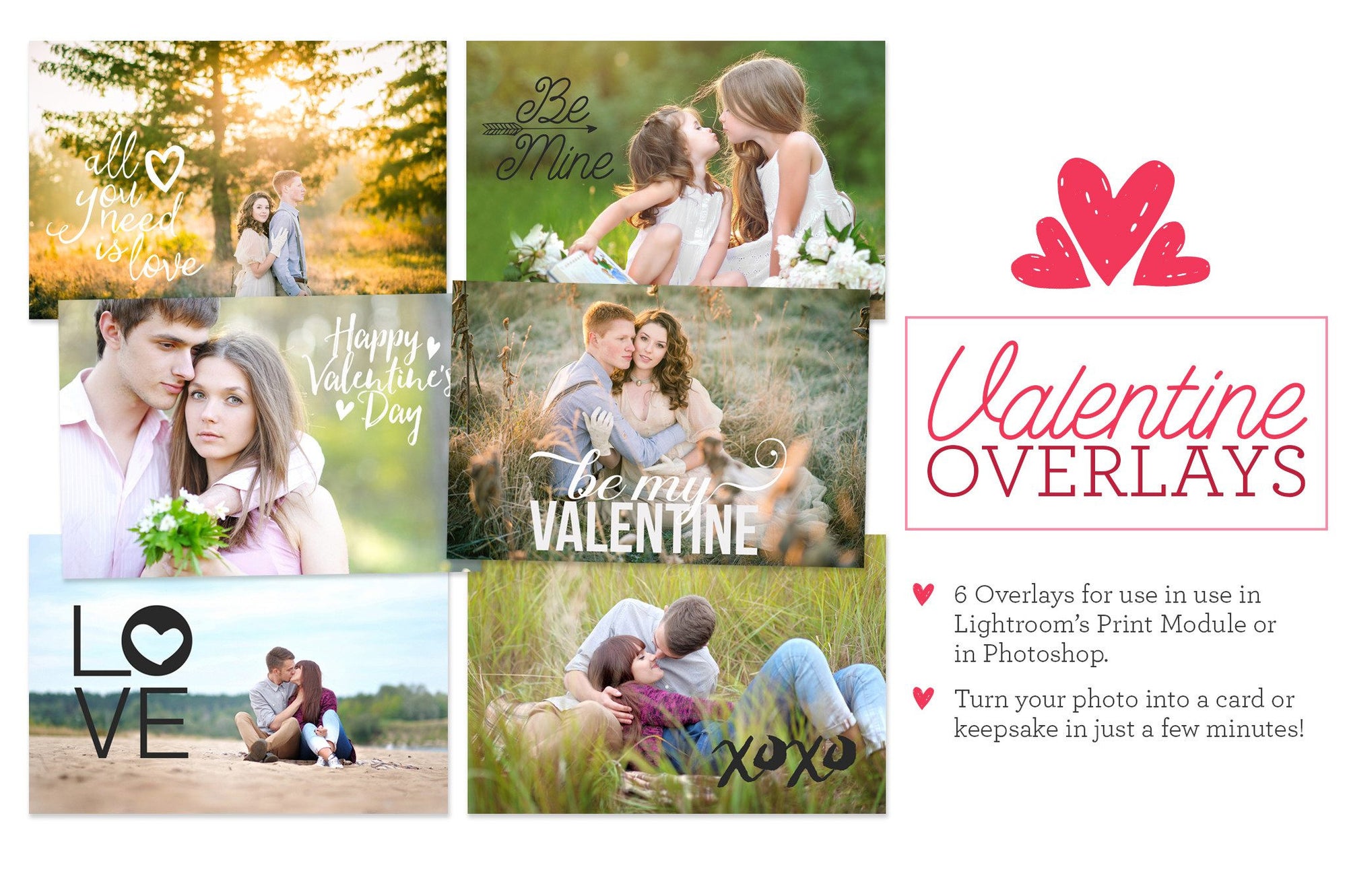 Valentine's Day Overlays for Lightroom - Pretty Lightroom Presets