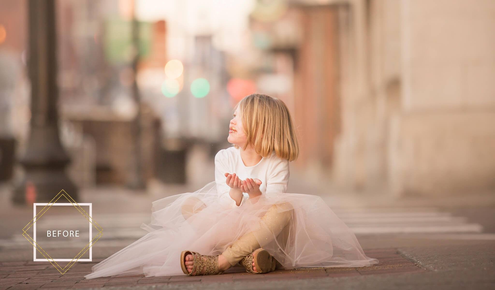 Bubble Overlays on child portrait