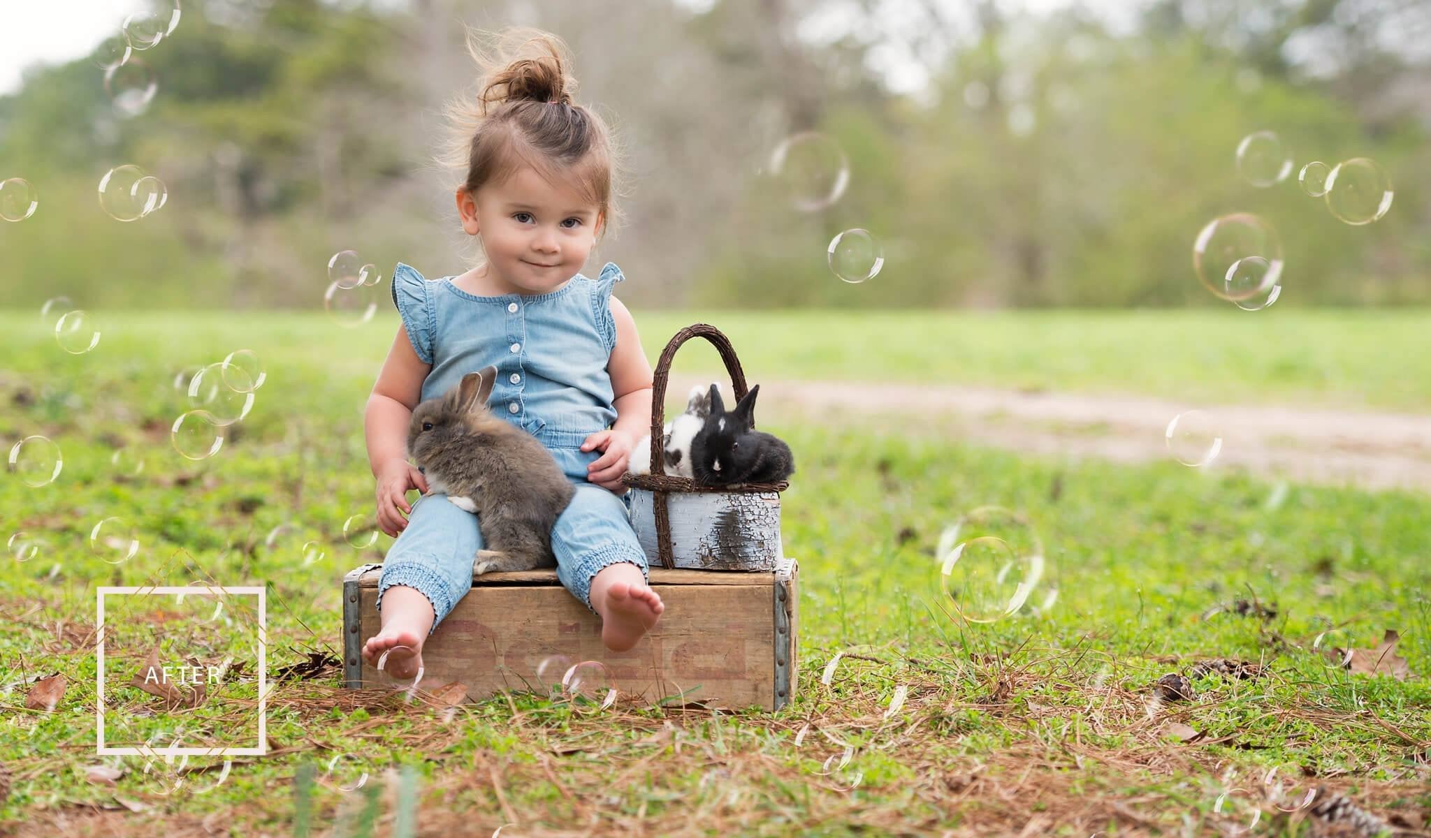 Free Bubble Overlays used on portrait