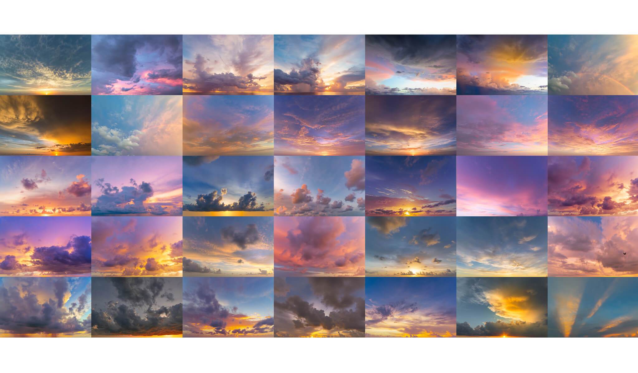Sunset Sky Overlays