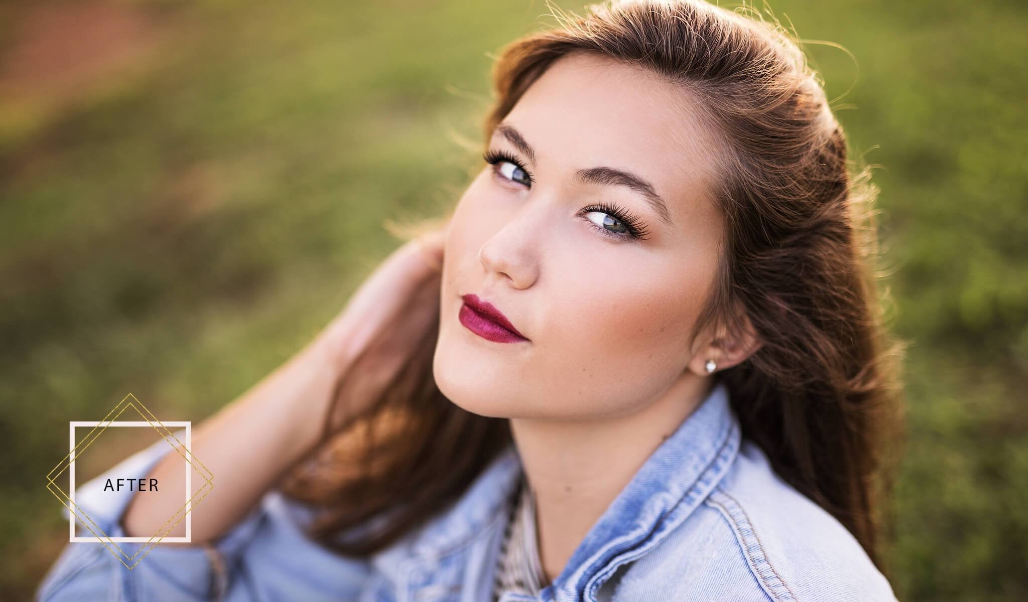 Actions for retouching skin