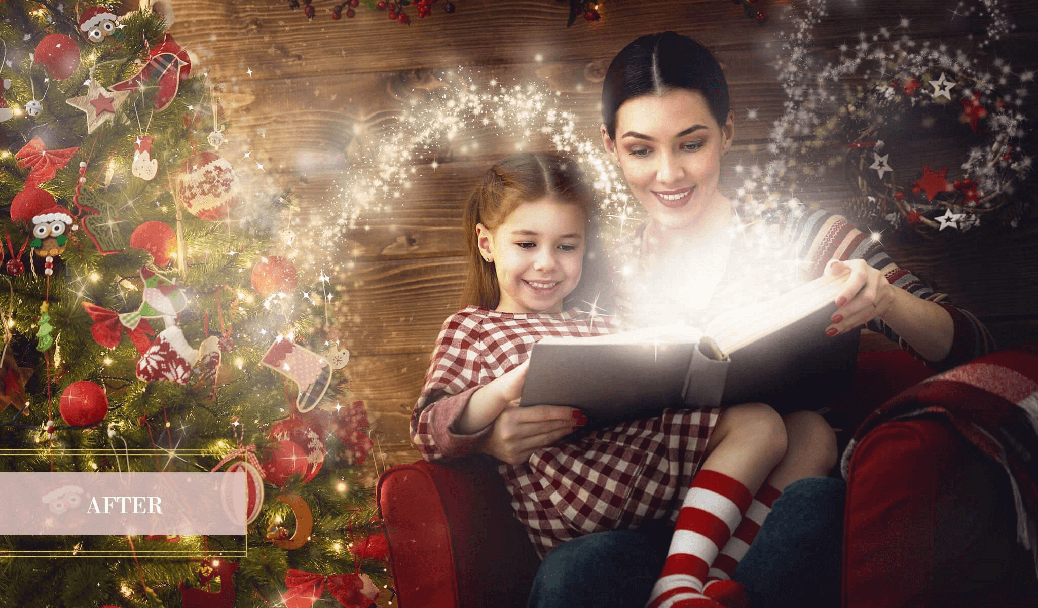 Holiday Bokeh + Holiday Magic Bundle for Photoshop