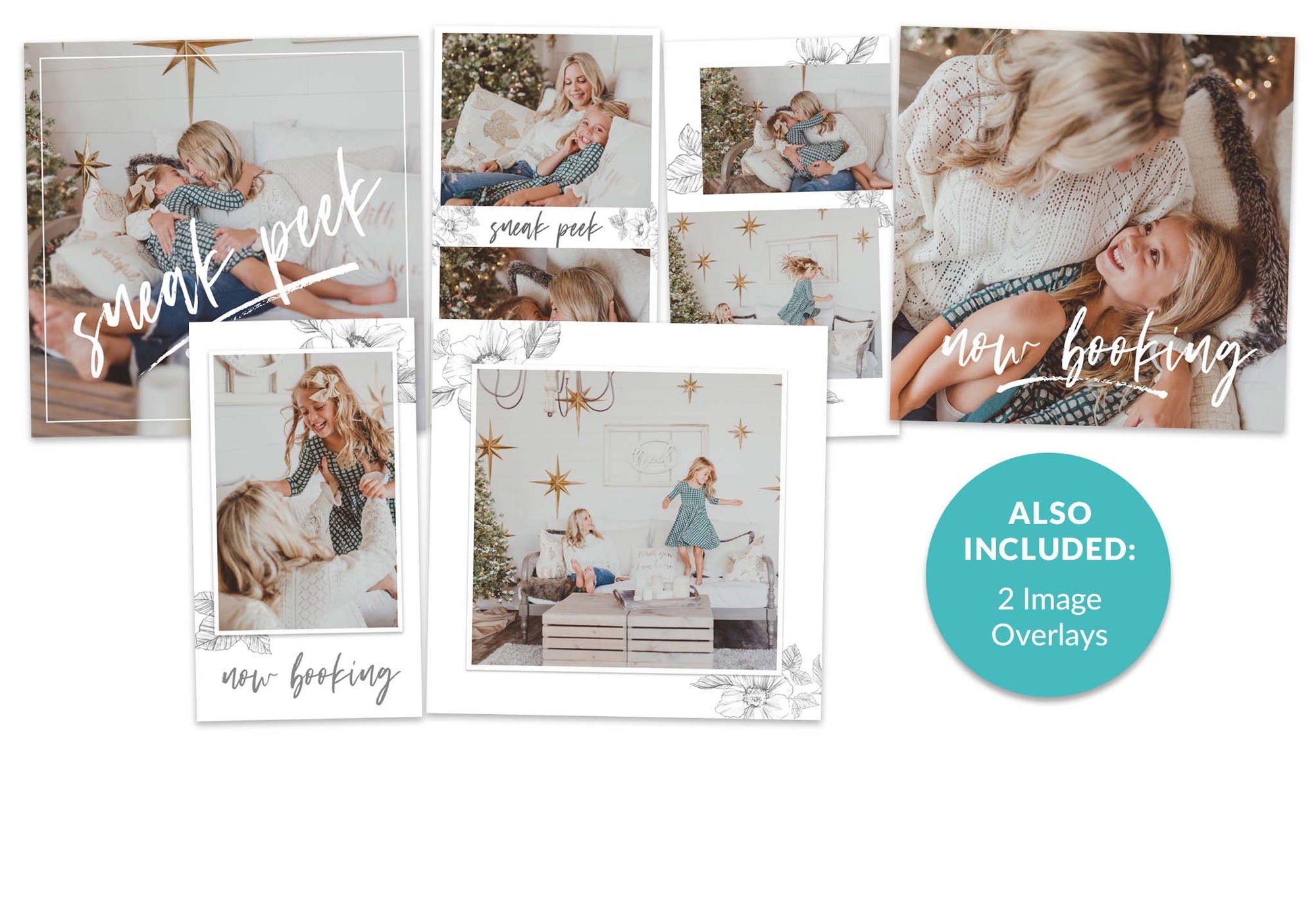 6 Pretty Florals Instagram Marketing Templates