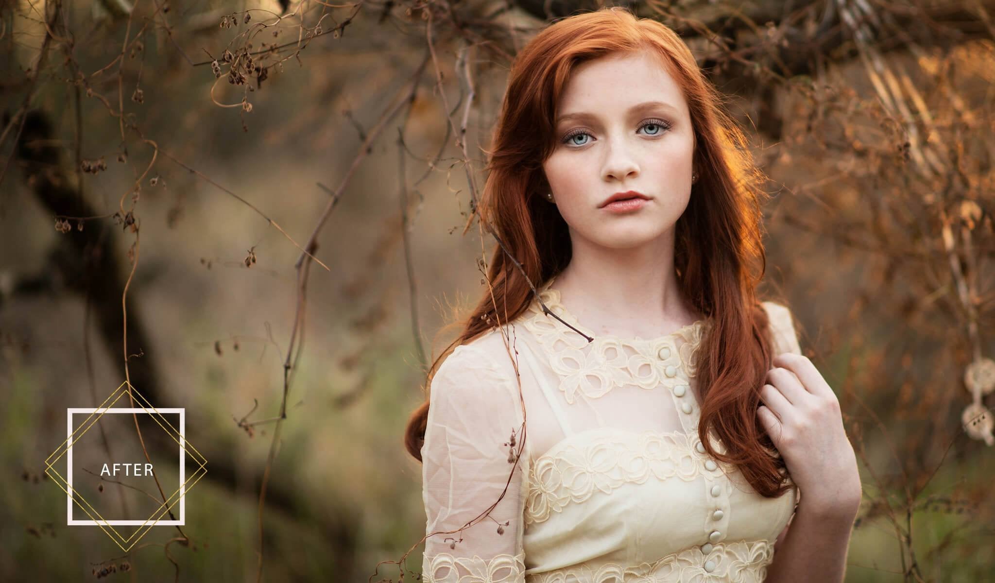 Actions for portrait retouching