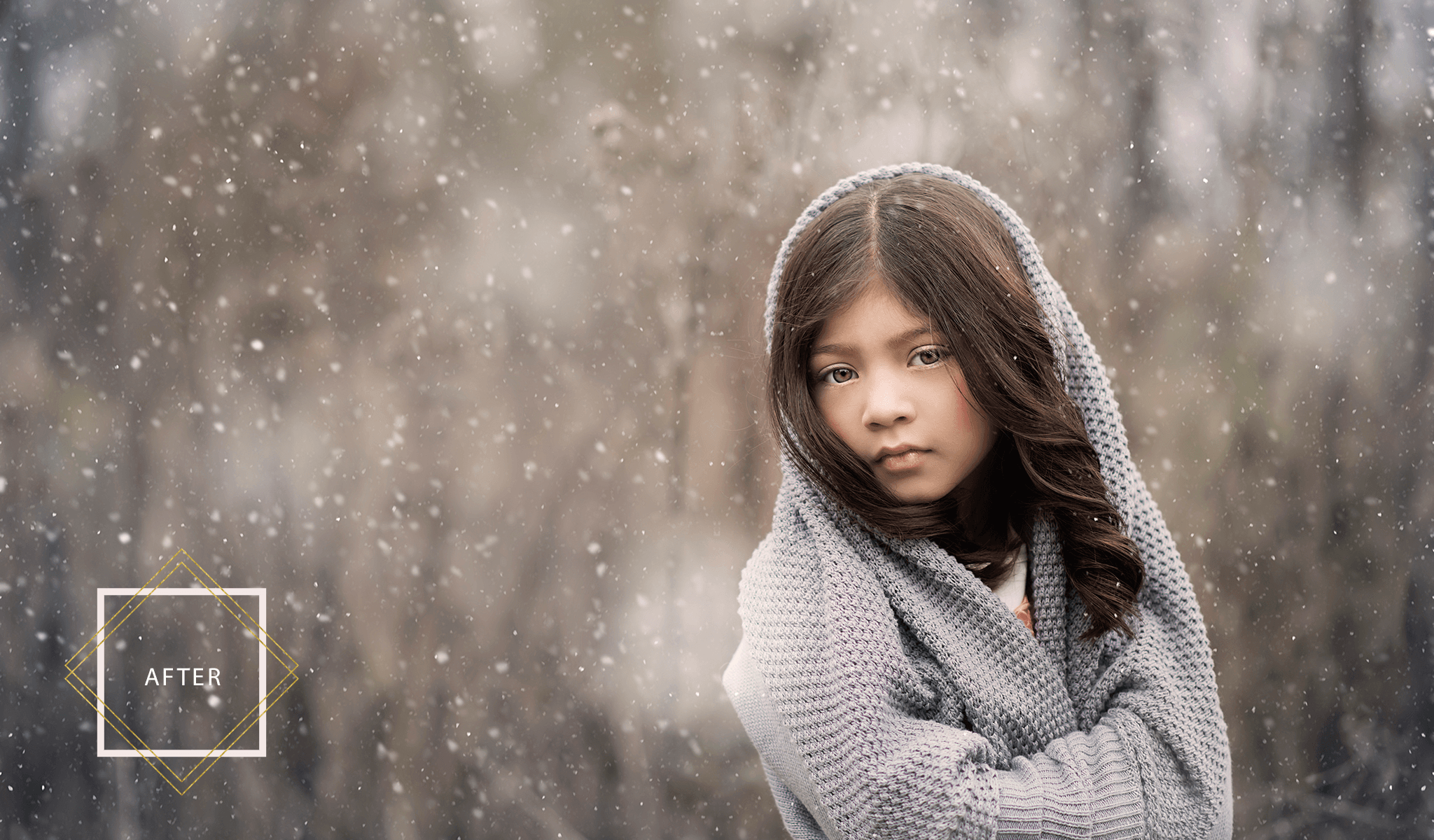 Snow Photoshop Actions for STUNNING Winter Images - Pretty Presets