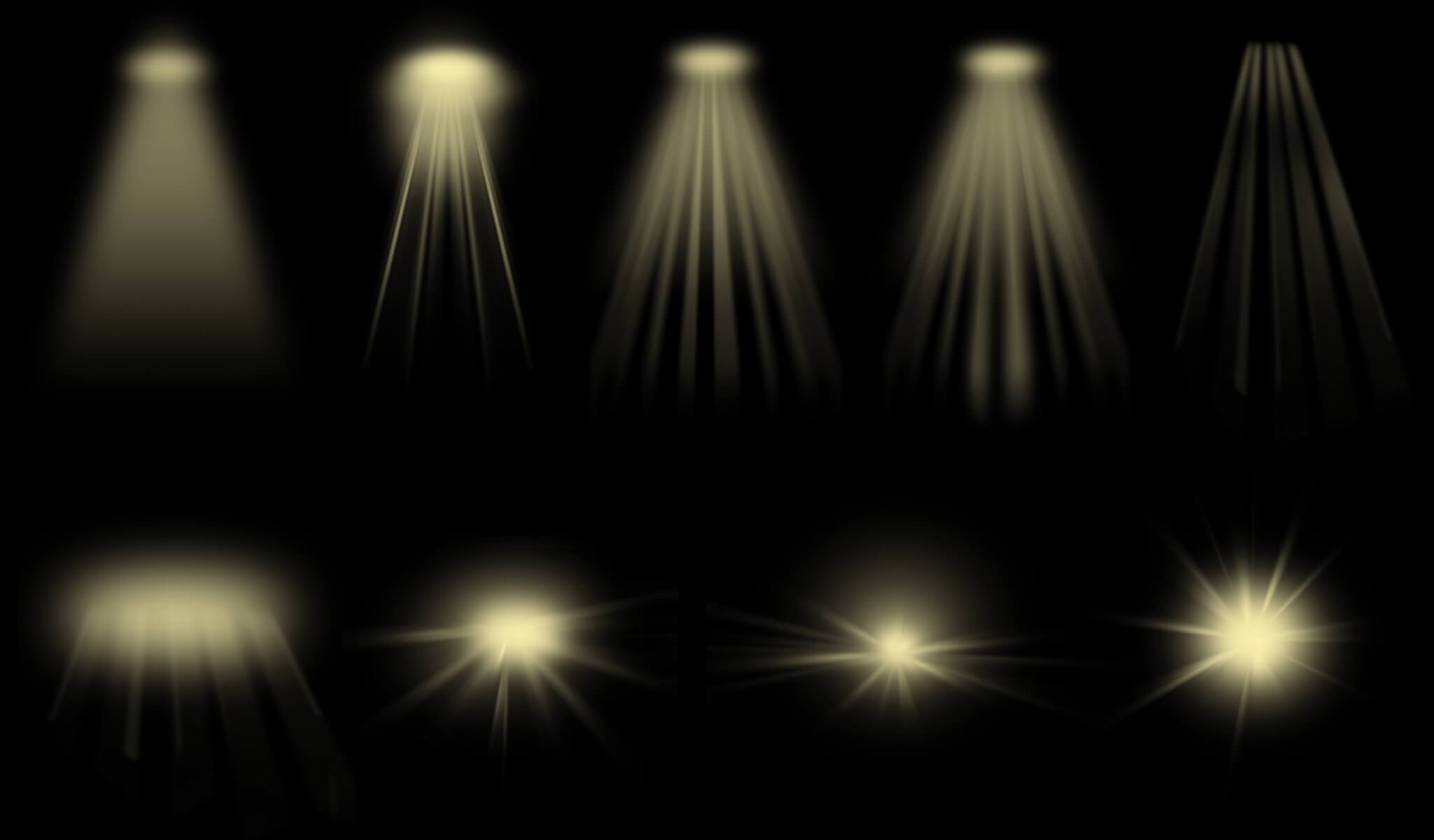 Sunburst and Sunrays from Pastel Dreams Photoshop Action Collection